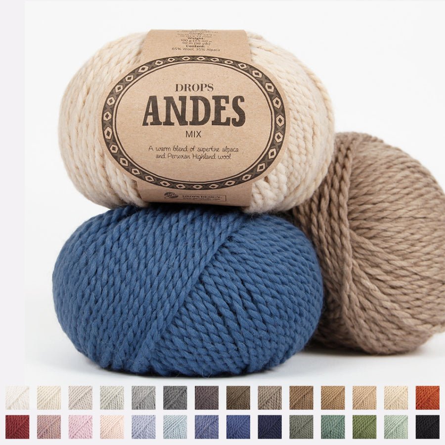 DROPS Andes 0100 off white | Knitting yarn shop / dzijas veikals