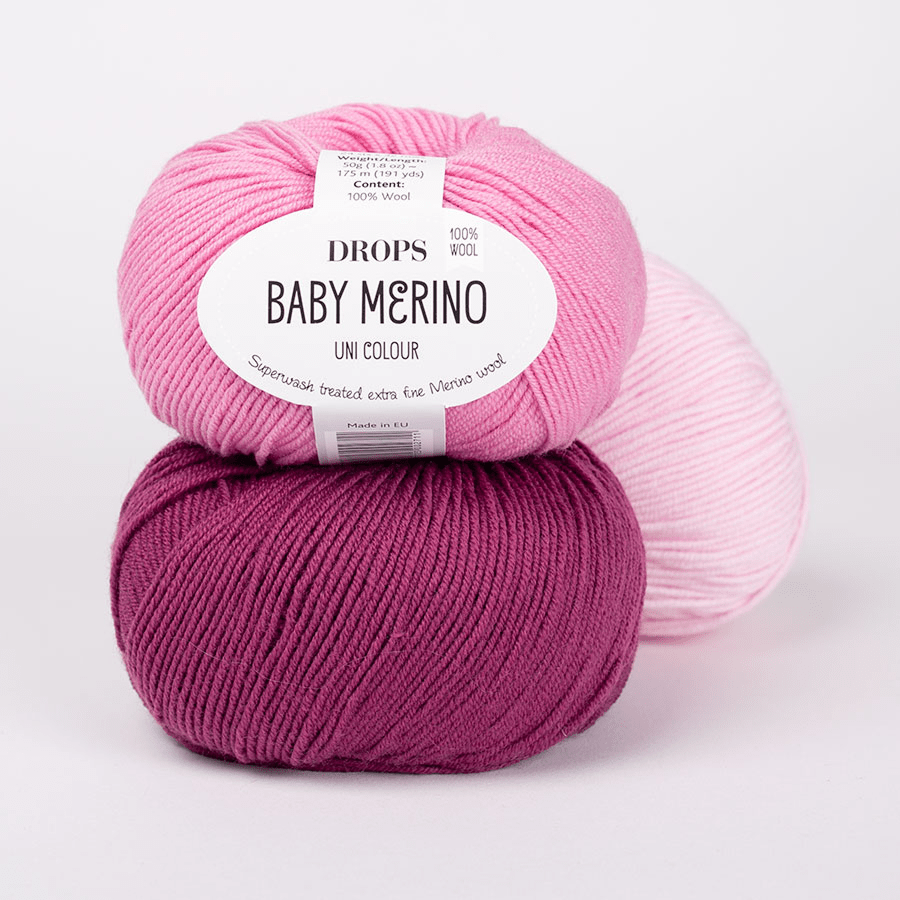 DROPS Baby Merino 01 white | Knitting yarn shop / dzijas veikals
