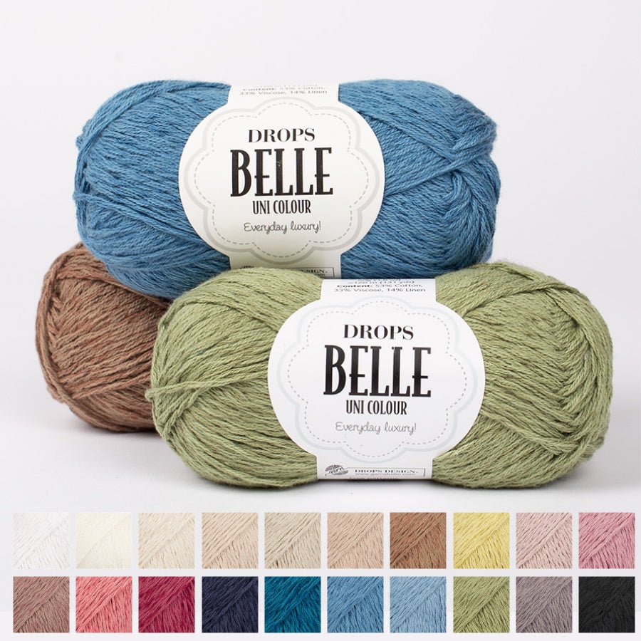DROPS Belle Yarn | Breathable Cotton, Linen & Viscose | Summer Knitting ...
