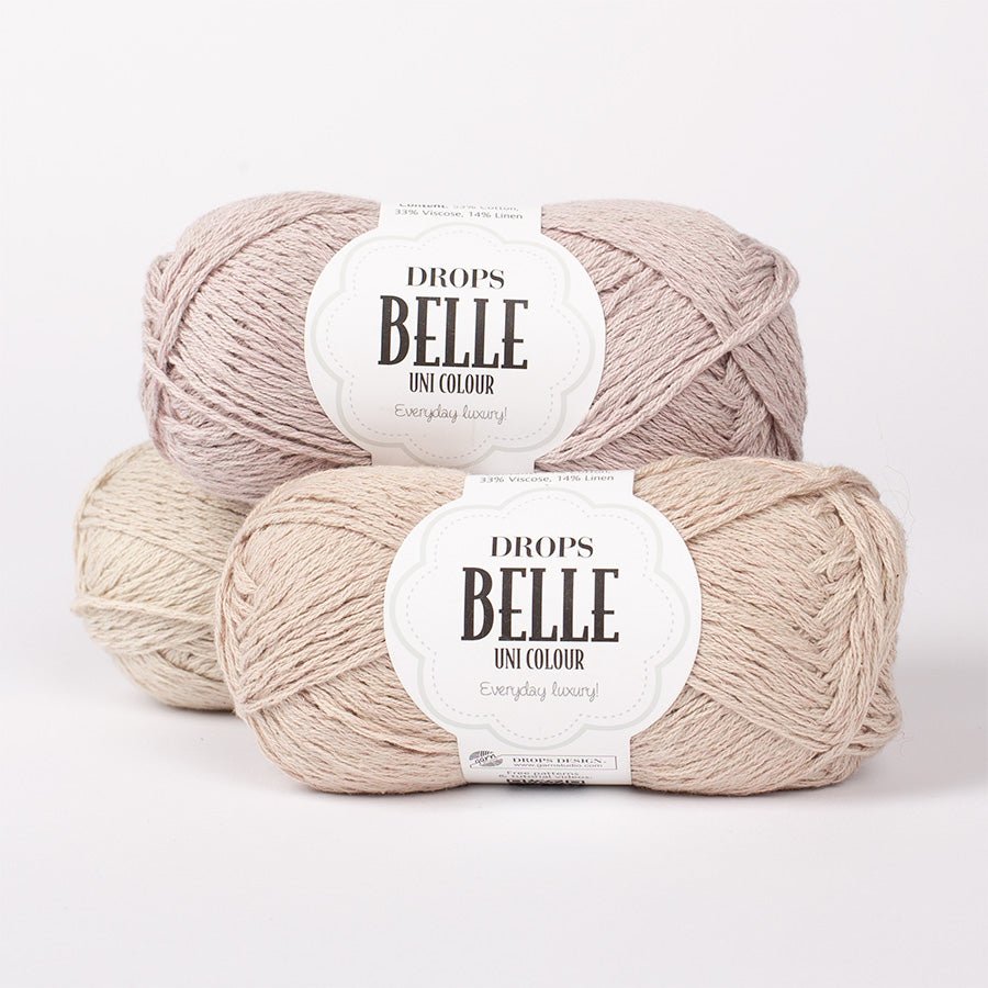 DROPS Belle 01 white | Knitting yarn shop / dzijas veikals