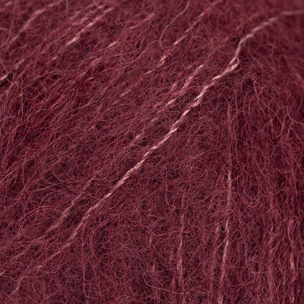 DROPS Brushed Alpaca Silk 44 plum wine | Knitting yarn shop / dzijas veikals