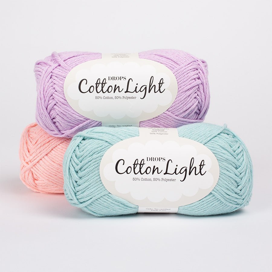 DROPS Cotton Light 01 off white | Knitting yarn shop / dzijas veikals