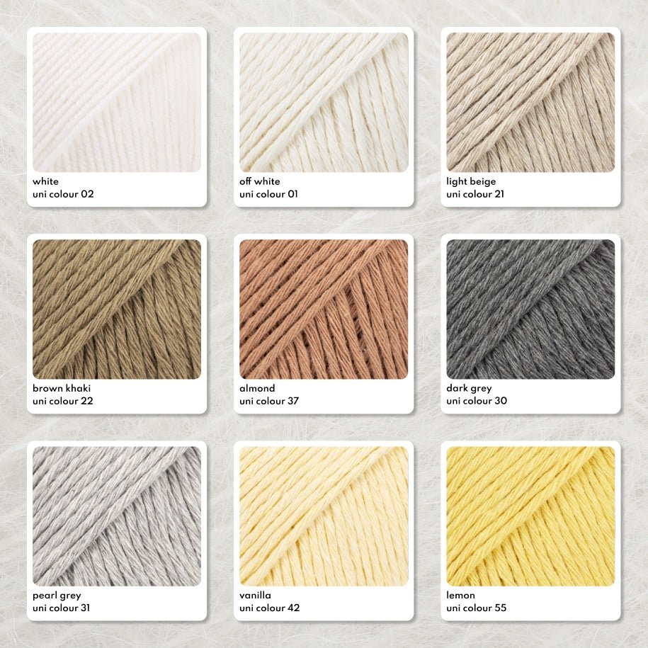 DROPS Cotton Light 01 off white | Knitting yarn shop / dzijas veikals