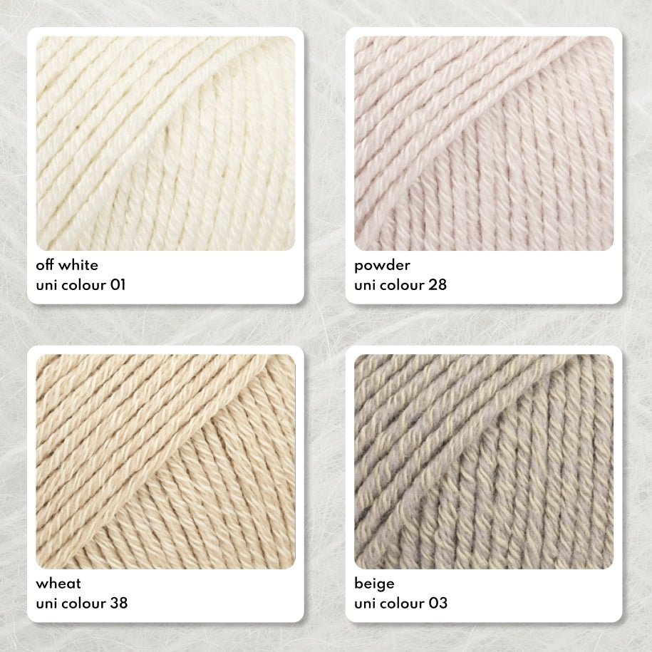 DROPS Cotton Merino 01 off white | Knitting yarn shop / dzijas veikals