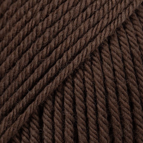 DROPS Daisy DAISY UNI COLOUR 35 dark brown | Knitting yarn shop / dzijas veikals