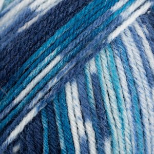 DROPS Fabel FABEL PRINT 914 shoreline | Knitting yarn shop / dzijas veikals