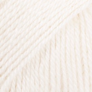 DROPS Flora 02 white | Knitting yarn shop / dzijas veikals