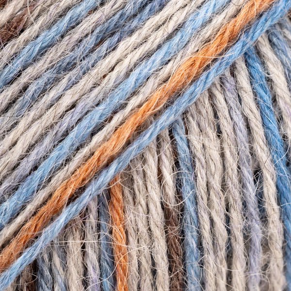 DROPS Nord alpaca and wool blend fingering-weight yarn 102 print harbour mist print | Knitting yarn shop / dzijas veikals