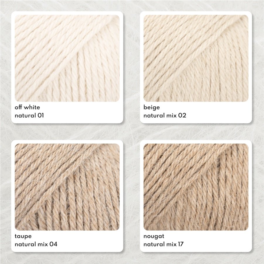 DROPS Puna PUNA NATURAL 01 off white | Knitting yarn shop / dzijas veikals