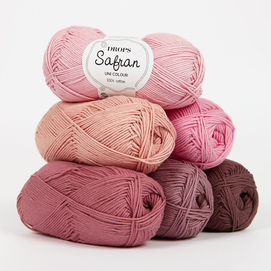 DROPS Safran SAFRAN UNI COLOUR 01 desert rose | Knitting yarn shop / dzijas veikals