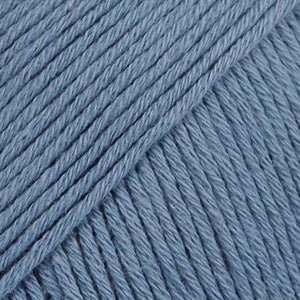 DROPS Safran SAFRAN UNI COLOUR 06 denim blue | Knitting yarn shop / dzijas veikals