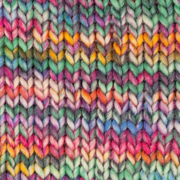 DROPS Snow - Super Bulky Feltable 100% Wool 136 · garden party print | Knitting yarn shop / dzijas veikals