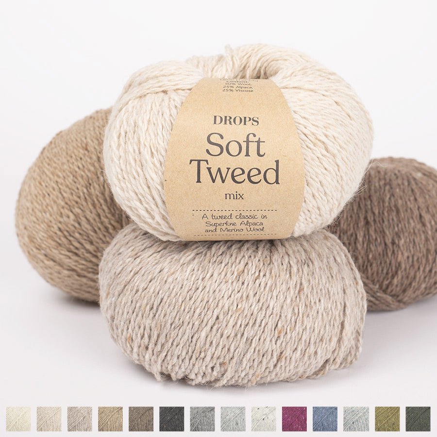 DROPS SOFT TWEED 01 off white | Knitting yarn shop / dzijas veikals