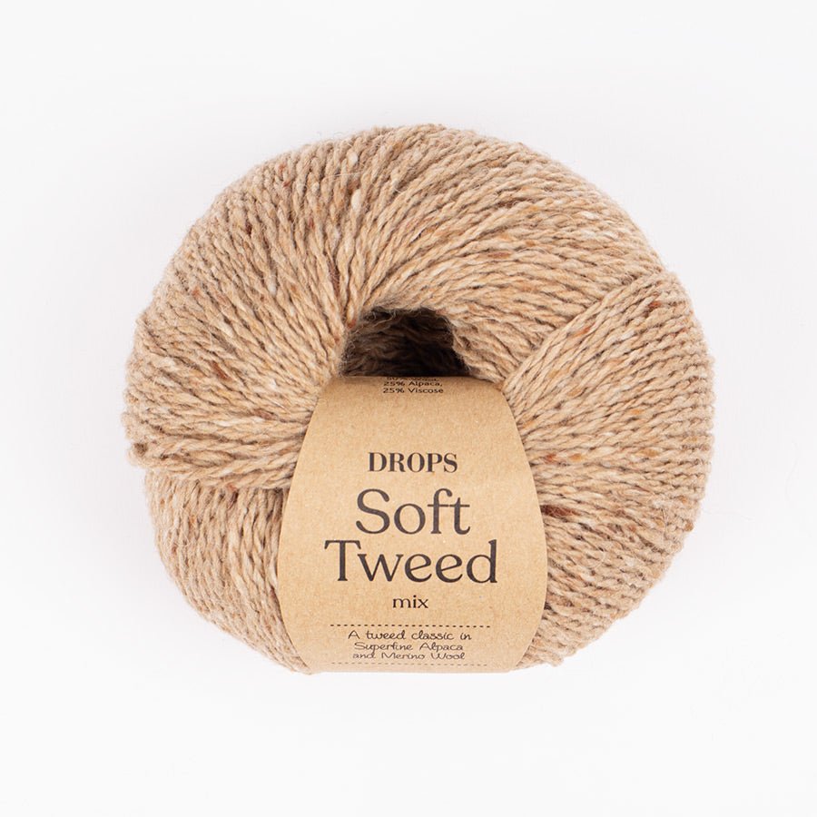 DROPS SOFT TWEED 20 salt and pepper | Knitting yarn shop / dzijas veikals