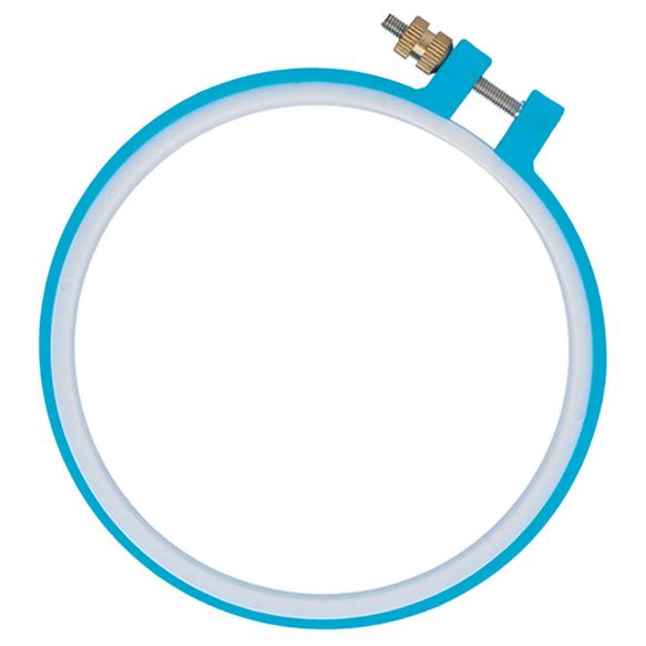 Embroidery hoop plastic round 12.5cm | Knitting yarn shop / dzijas veikals
