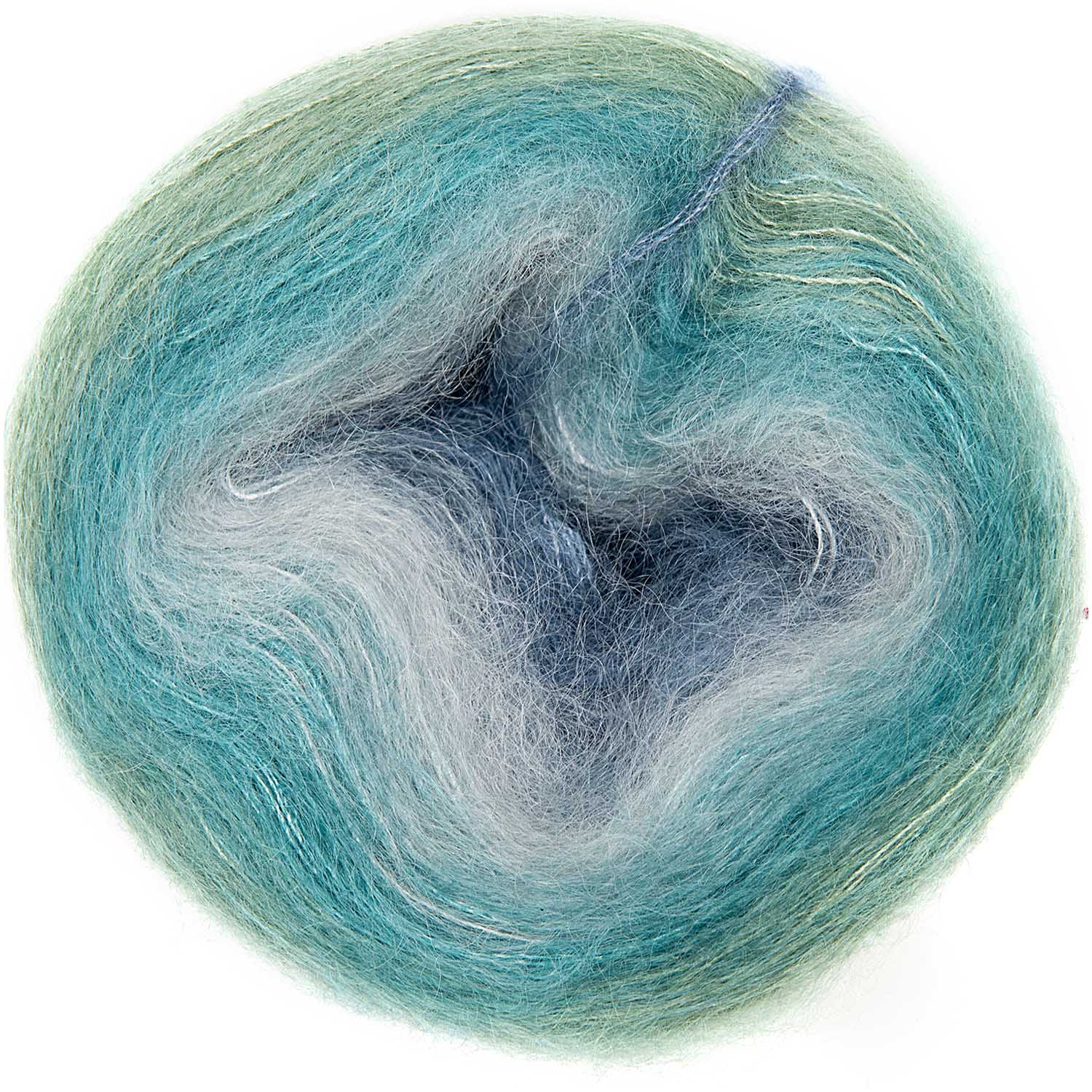 Essentials Super Kid Mohair Loves Silk Colourlove Yarn 017 - Teal | Knitting yarn shop / dzijas veikals