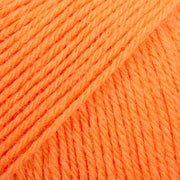 FABEL UNI COLOUR 119 electric orange | Knitting yarn shop / dzijas veikals