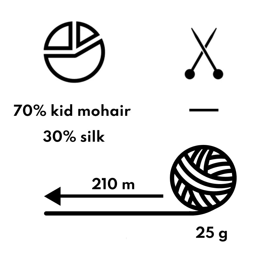 FILCOLANA Tilia Silk Mohair Yarn Snow White - 100 | Knitting yarn shop / dzijas veikals