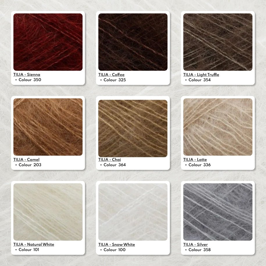 FILCOLANA Tilia Silk Mohair Yarn Snow White - 100 | Knitting yarn shop / dzijas veikals