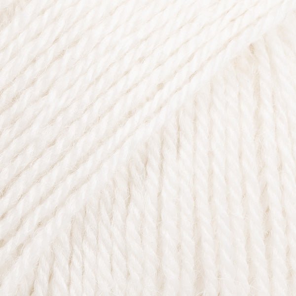 FLORA UNI COLOUR 02 white | Knitting yarn shop / dzijas veikals