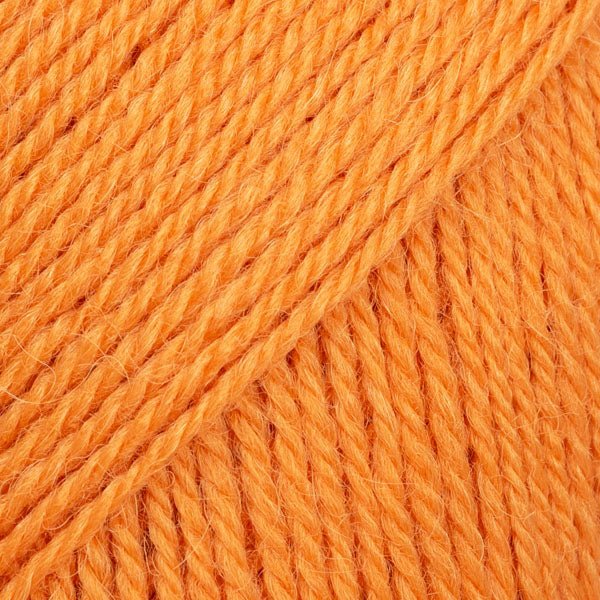 FLORA UNI COLOUR 29 tangerine | Knitting yarn shop / dzijas veikals