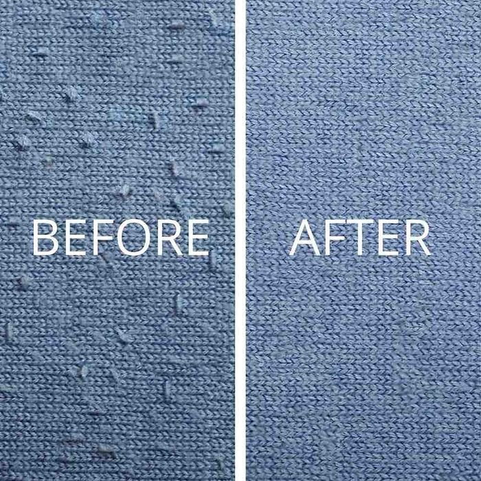 Gleener Sweater saver fabric shaver display | Knitting yarn shop / dzijas veikals