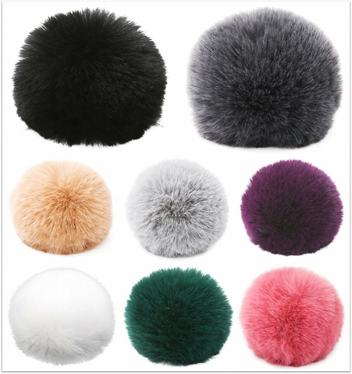 GRÜNDL Pompons Panda – Fluffy Craft Accessories for DIY Projects Pompons Panda 54 | Knitting yarn shop / dzijas veikals
