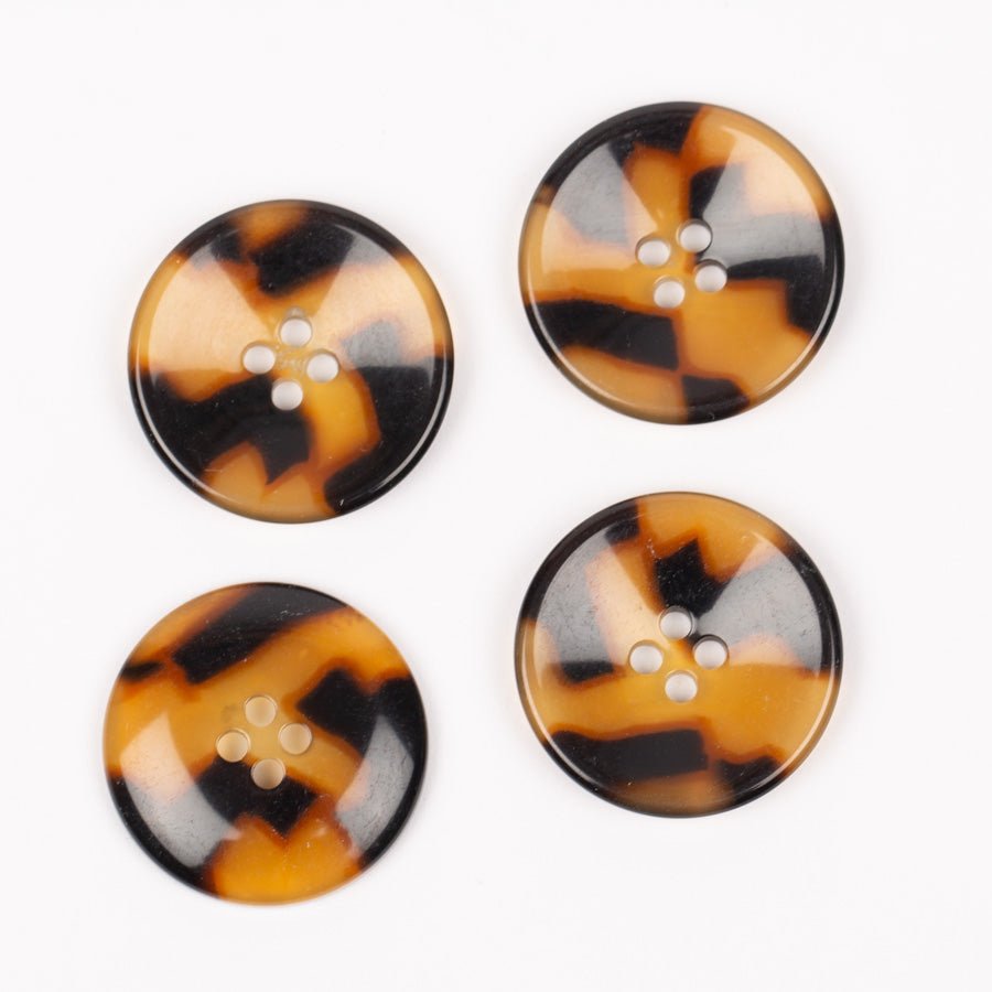 Imitation horn (tortoise) 20/25mm 25mm 716 | Knitting yarn shop / dzijas veikals