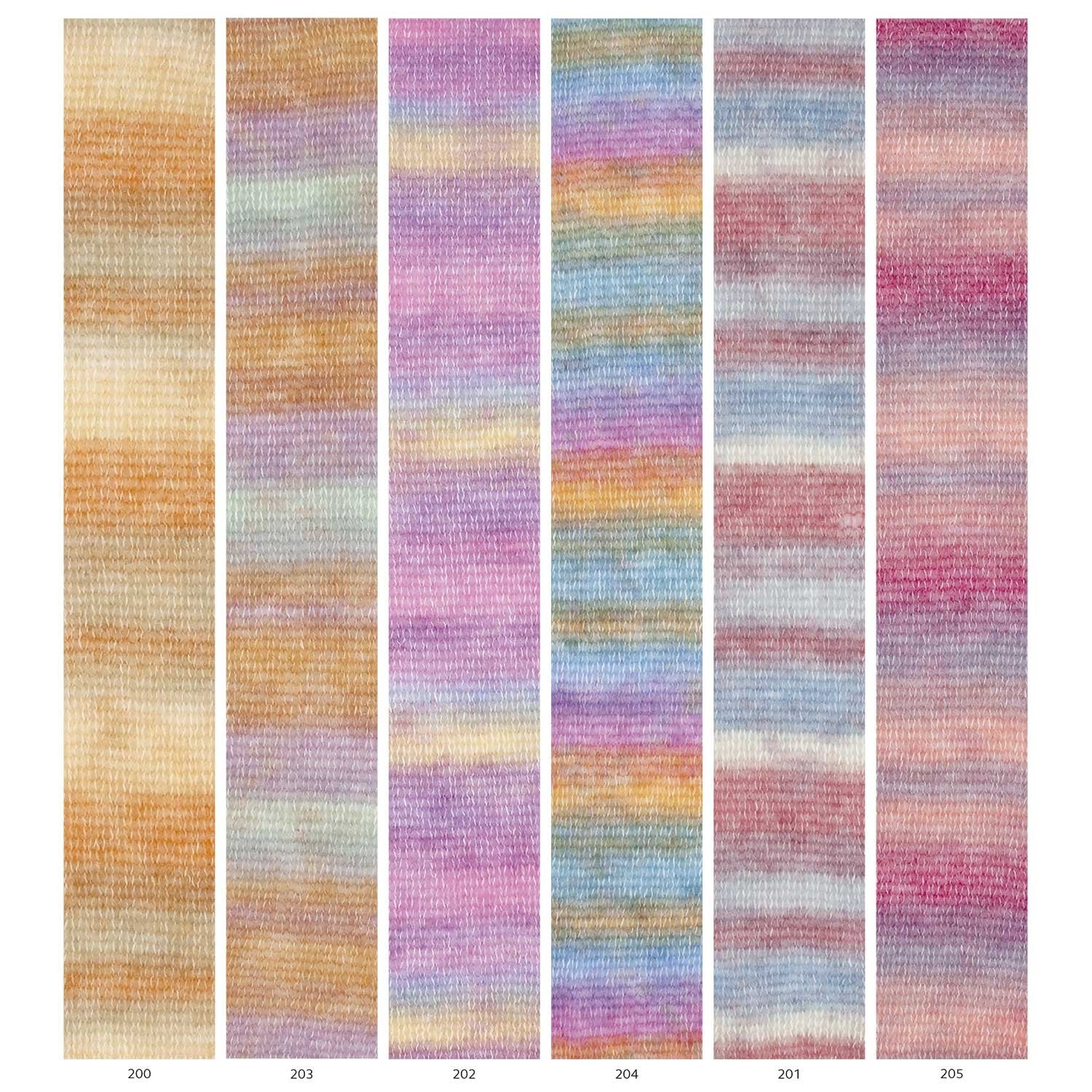 Katia Atenea Tones Yarn – Multicolor Wool, Cotton & Cashmere Blend ATENEA TONES 205 | Knitting yarn shop / dzijas veikals