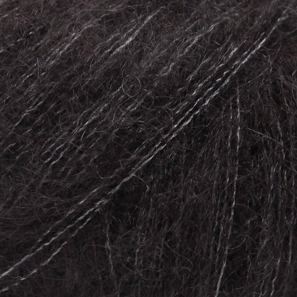 KID - SILK UNI COLOR 02 black | Knitting yarn shop / dzijas veikals