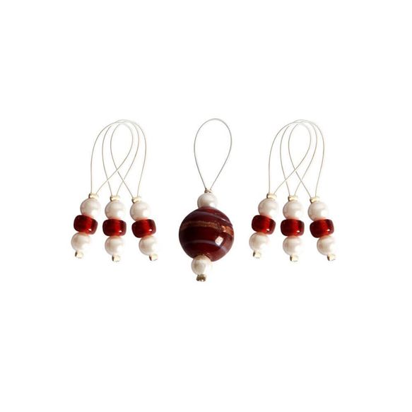 KnitPro Bead Stitch markers - 1x7pcs Amaryllis | Knitting yarn shop / dzijas veikals