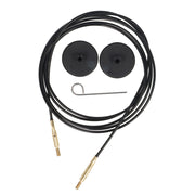 KnitPro Cable 150cm black - gold | Knitting yarn shop / dzijas veikals