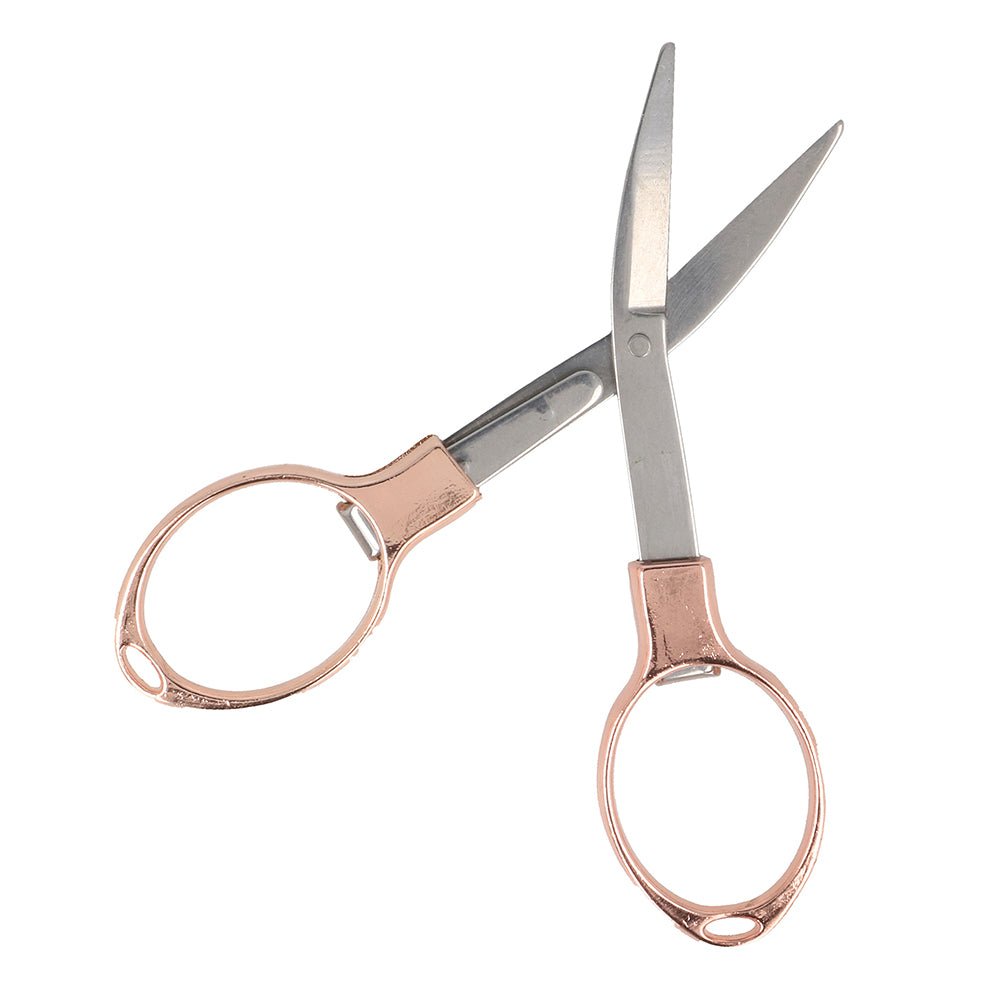 KnitPro Folding scissors 9.6cm rose gold | Knitting yarn shop / dzijas veikals