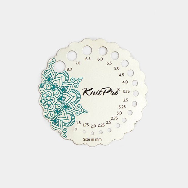 KnitPro Mindful Needle gauge metal | Knitting yarn shop / dzijas veikals