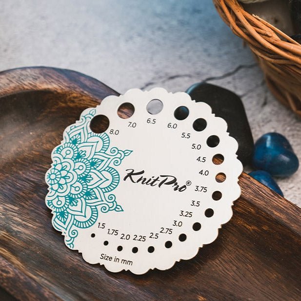 KnitPro Mindful Needle gauge metal | Knitting yarn shop / dzijas veikals