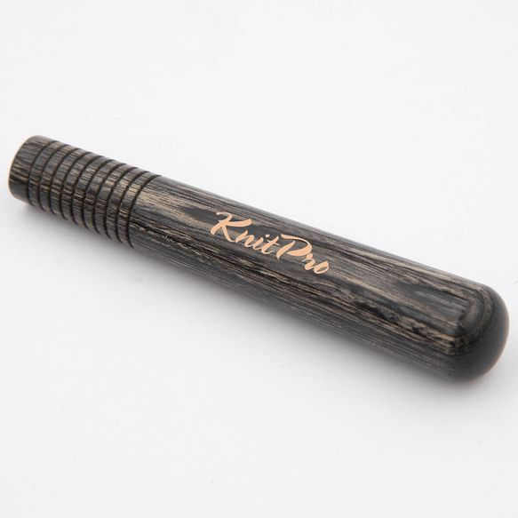 KnitPro Oasis Interchangeable Crochet Hook Wooden Handle Grey Onyx | Knitting yarn shop / dzijas veikals