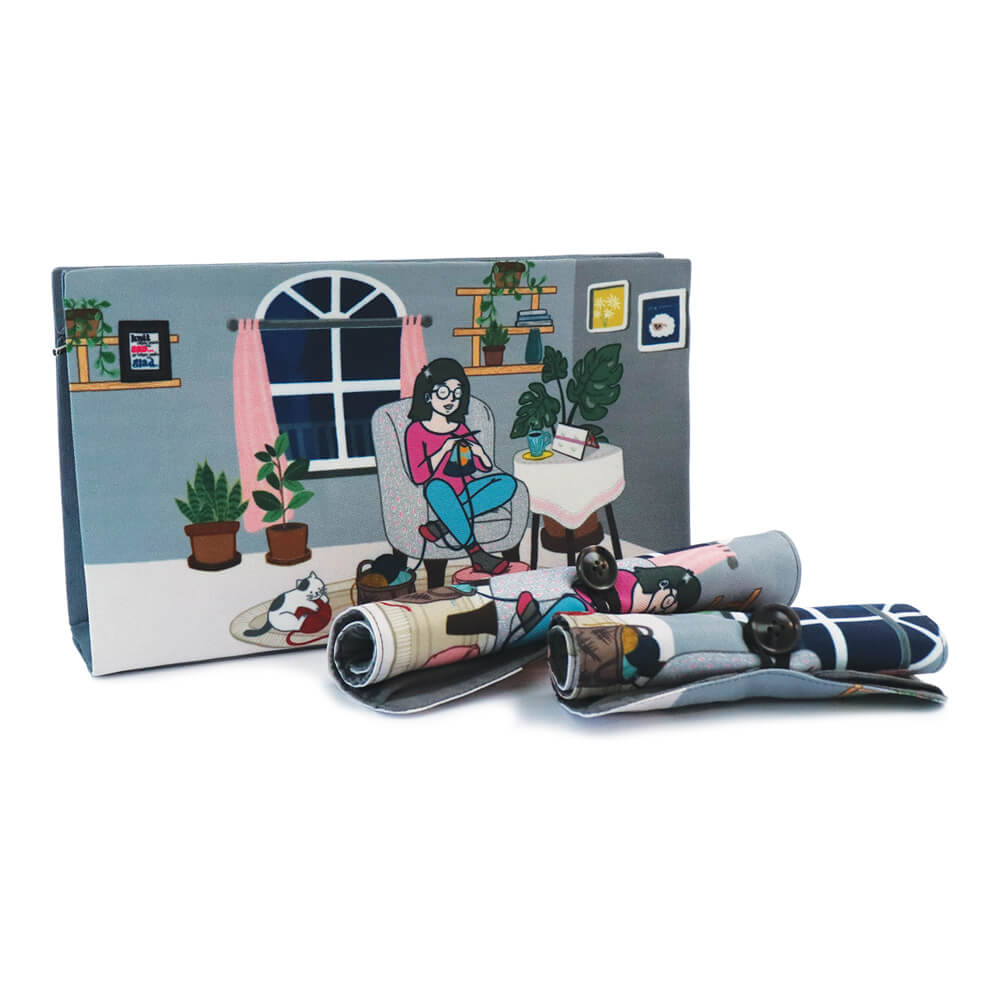 KnitPro Passion project bag roll - on cases | Knitting yarn shop / dzijas veikals