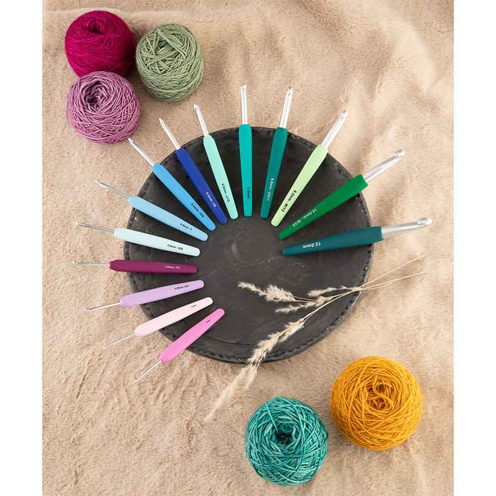 KnitPro Waves 2.0 Softgrip Crochet Hooks 2–12 mm – Ergonomic Comfort 2.00 | Knitting yarn shop / dzijas veikals
