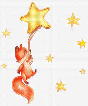 Luca - S Cross Stitch Kit – Fox No.2 B1188, 16ct AIDA, 12x15cm | Knitting yarn shop / dzijas veikals
