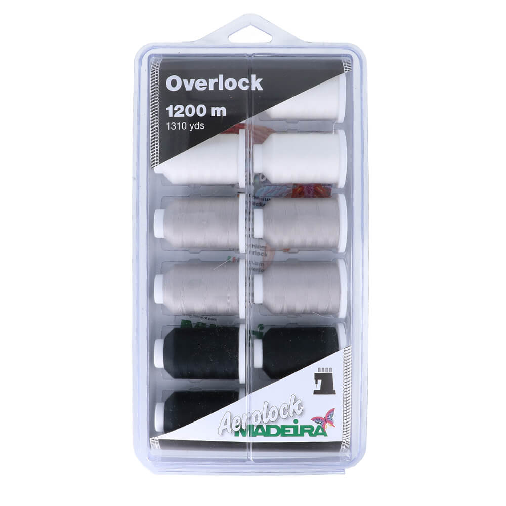 Madeira Blisterbox Aerolock no.125 12x1200m - 1pc | Knitting yarn shop / dzijas veikals