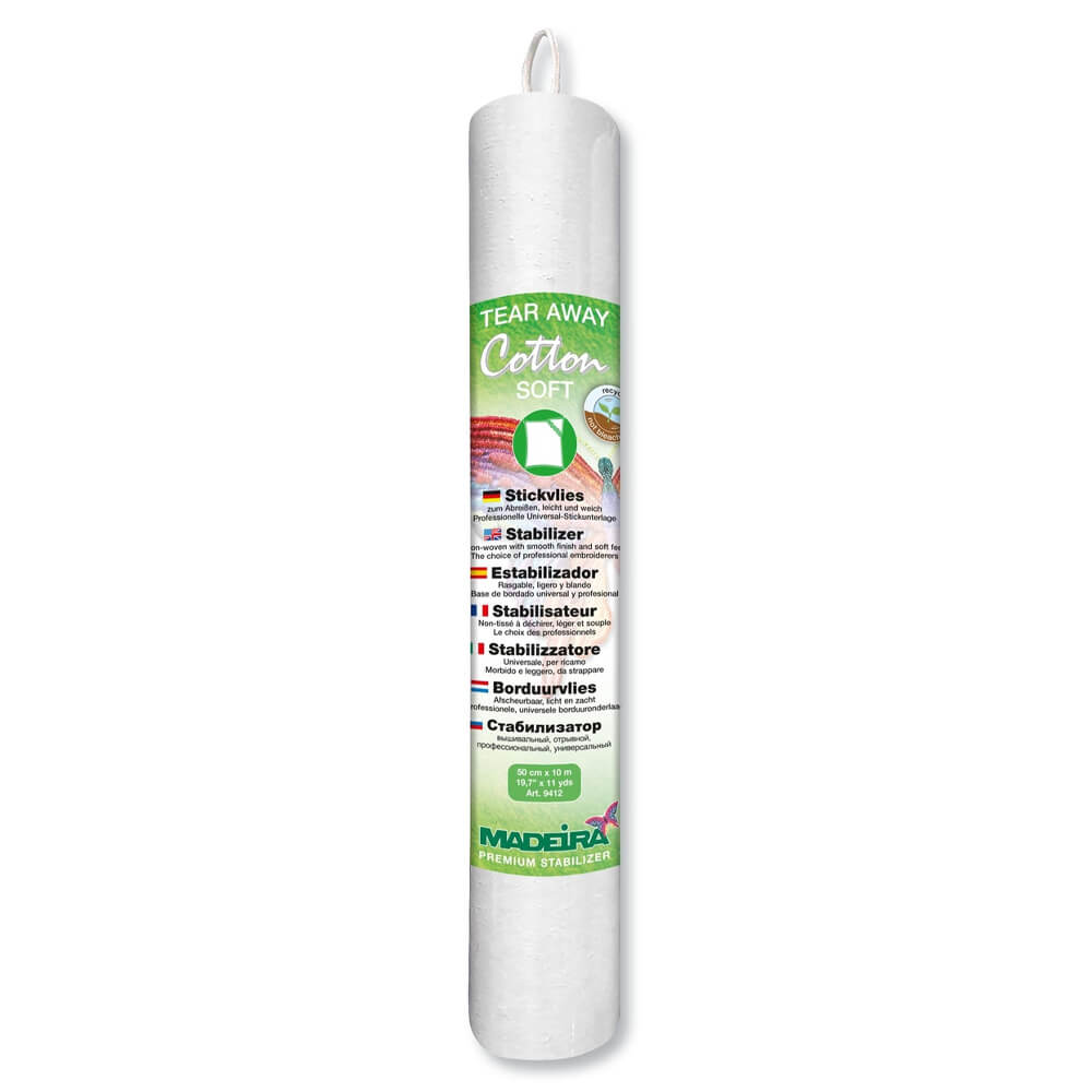 Madeira Cotton Soft tear - away stabiliser 0.5x10m - 1pc | Knitting yarn shop / dzijas veikals