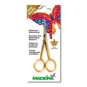 Madeira Embroidery scissors curved gold plated 12cm - 1pc | Knitting yarn shop / dzijas veikals