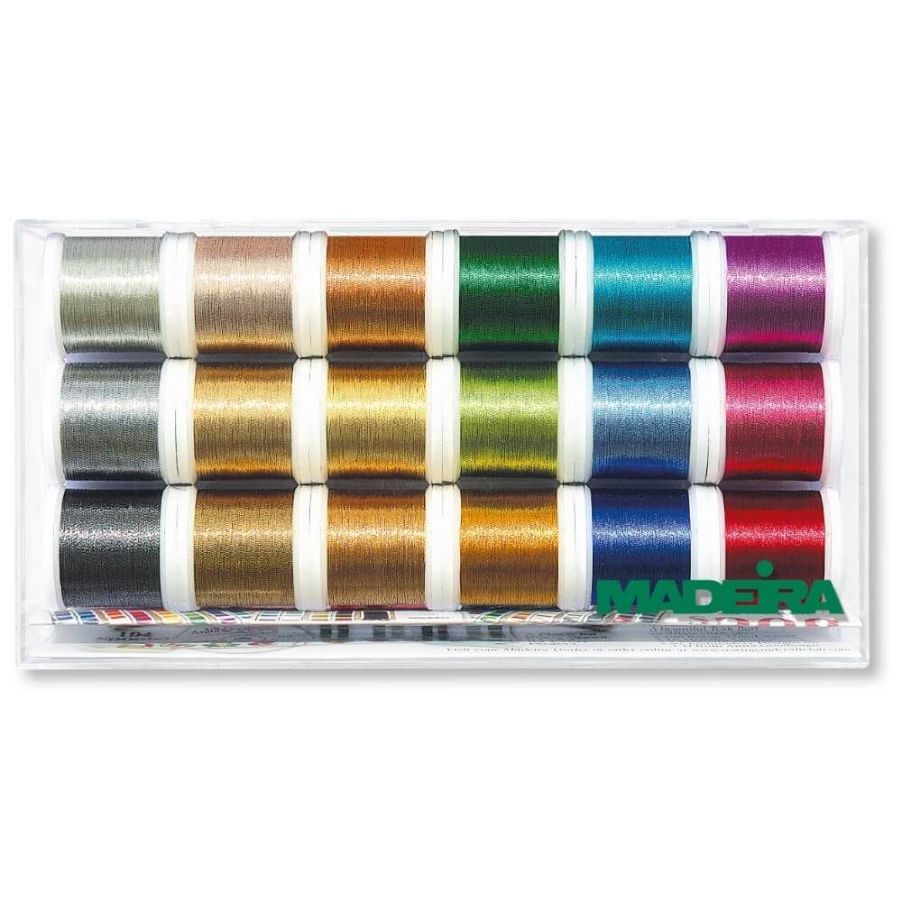 Madeira Metallic Smooth embroidery thread 18x200m - 1pc | Knitting yarn shop / dzijas veikals