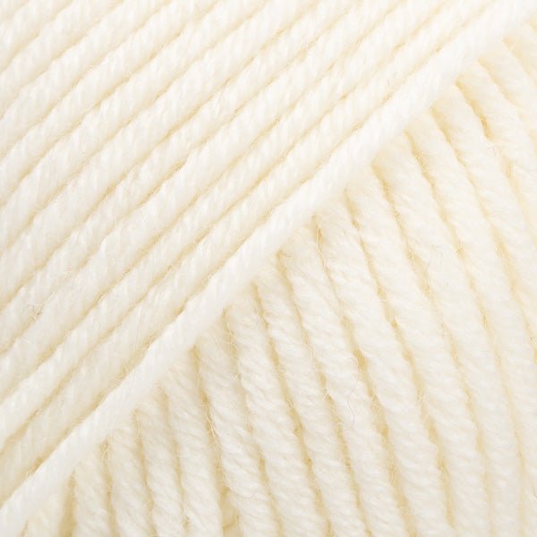 MERINO EXTRA FINE UNICOLOR 01 off white | Knitting yarn shop / dzijas veikals
