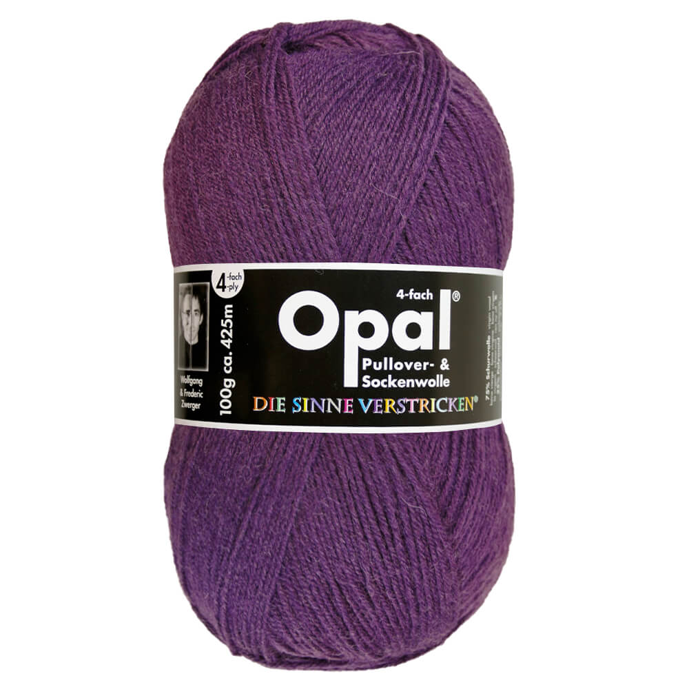 Opal Uni 4 - ply sock yarn, 100g 3072 Violett | Knitting yarn shop / dzijas veikals