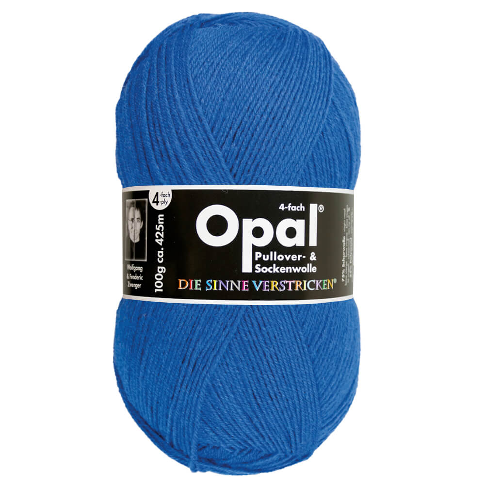 Opal Uni 4 - ply sock yarn, 100g 5188 Blau | Knitting yarn shop / dzijas veikals