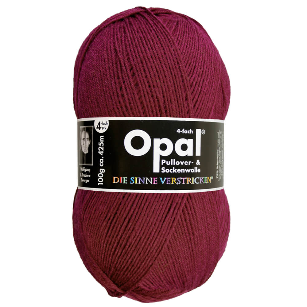 Opal Uni 4 - ply sock yarn, 100g 5196 Burgund | Knitting yarn shop / dzijas veikals