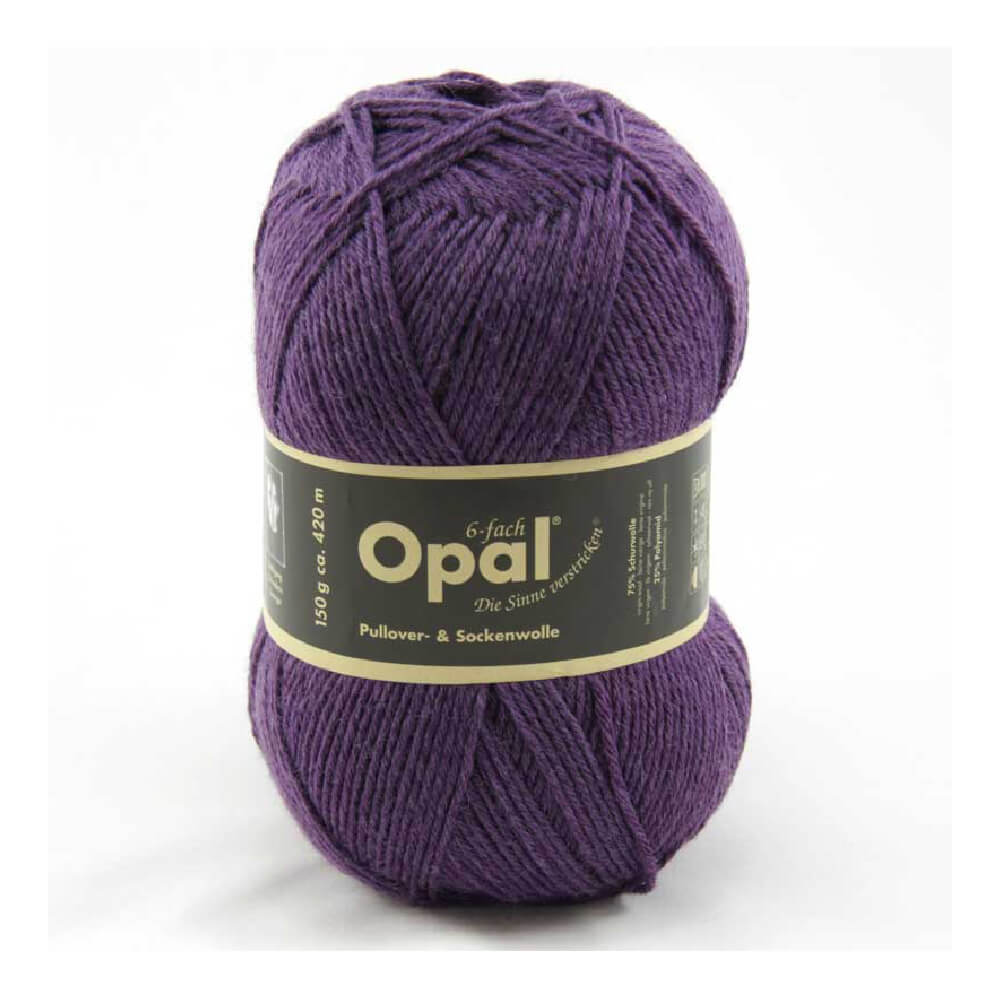 Opal Uni 6 - ply sock yarn, 150g 7902 Violet | Knitting yarn shop / dzijas veikals