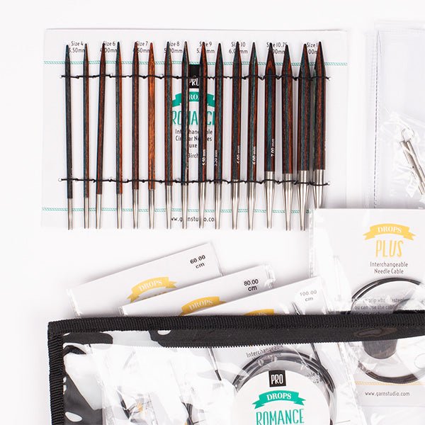 Pro Romance Interchangeable Circular Needles Deluxe Set | Knitting yarn shop / dzijas veikals
