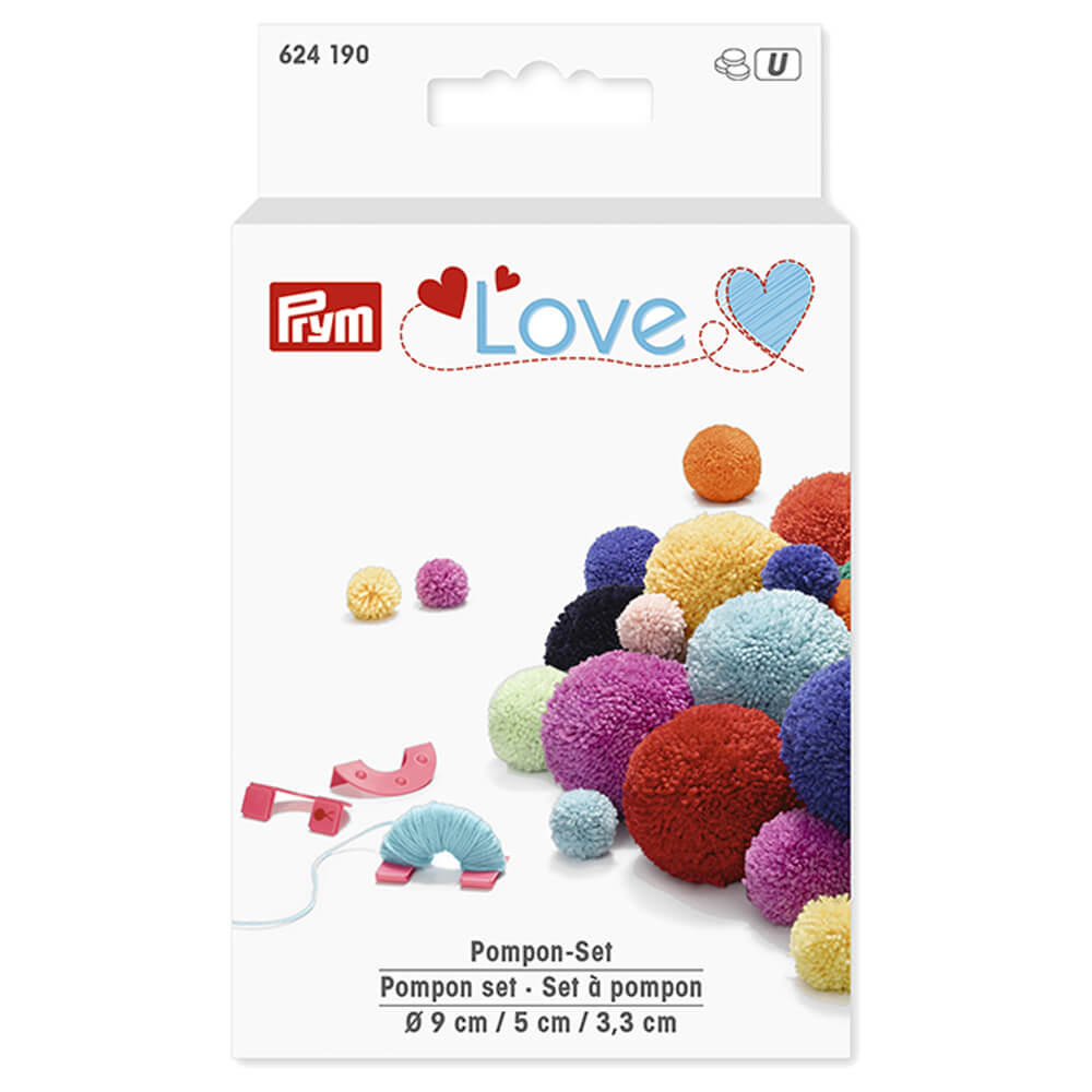 Prym Love pompom set 3.3 - 5 - 9cm mint | Knitting yarn shop / dzijas veikals